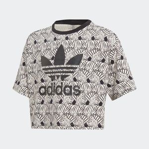 adidas zebra crop tee